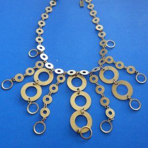 Mixed Metal Circles Necklace KIEN